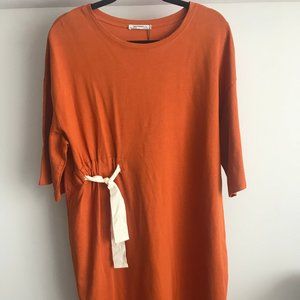 Zara Trafaluc Dress M Orange
